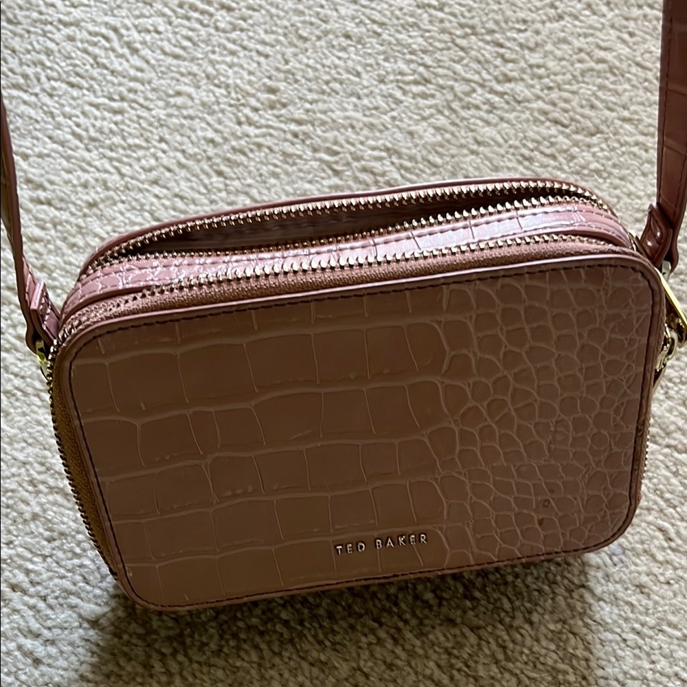 Ted Baker Pink Crossbody Bag Structured Design